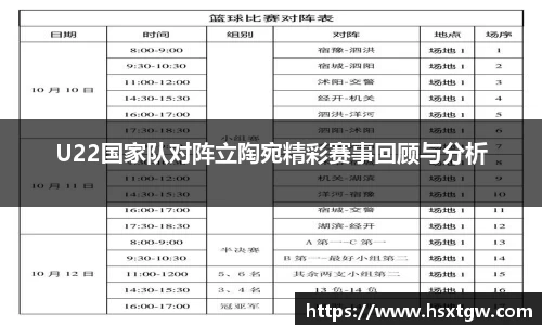U22国家队对阵立陶宛精彩赛事回顾与分析